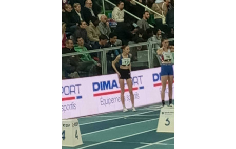 Manon Mayeux aux Championnat de France Indoor à Liévin : une course courageuse malgré les obstacles